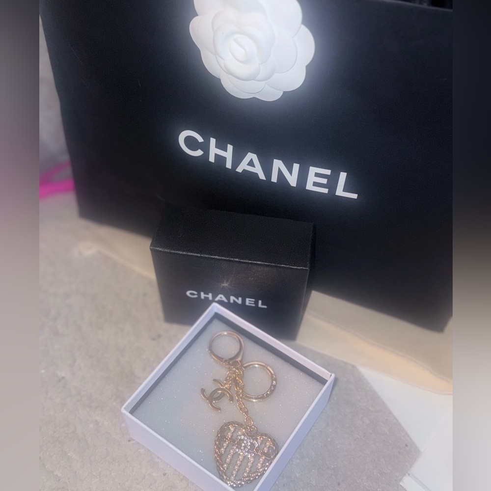 Gold Heart Fashion Keychain
